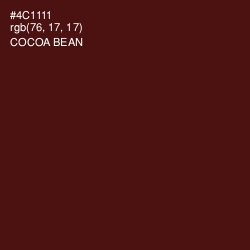 #4C1111 - Cocoa Bean Color Image